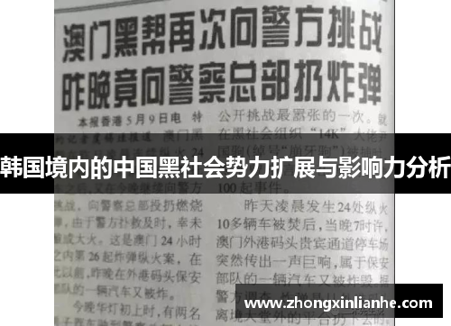 韩国境内的中国黑社会势力扩展与影响力分析